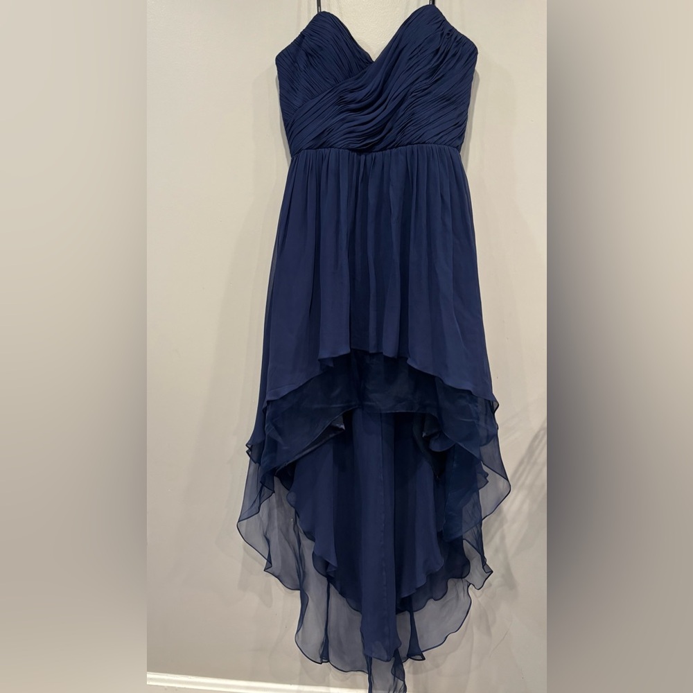Kurt Thomas Elegant Strapless Blue Dress Size 10 New with Tag